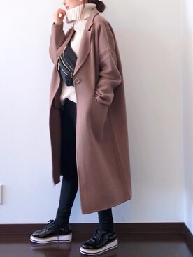 「classicalelf（クラシカルエルフ）のアイテム（シューズ）」を使った、紗衣さん（レディース・158cm）の冬コーディネート