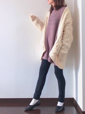 紗衣さん（レディース・158cm）の冬コーディネート