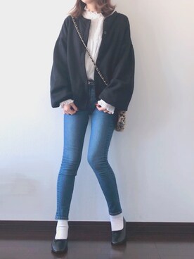 紗衣さん（レディース・158cm）の冬コーディネート