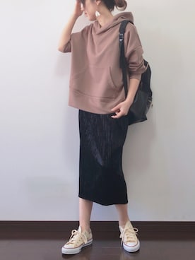「archives e'pice（アルシーヴエピス）のアイテム」を使った、紗衣さん（レディース・158cm）の春コーディネート