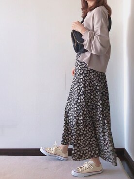 紗衣さん（レディース・158cm）の春コーディネート