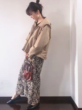 紗衣さん（レディース・158cm）の春コーディネート