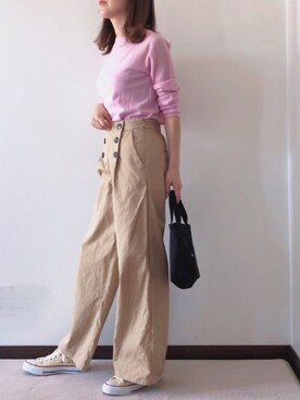 紗衣さん（レディース・158cm）の春コーディネート