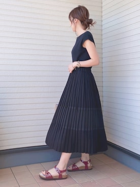 紗衣さん（レディース・157cm）の夏コーディネート