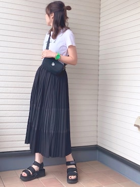 紗衣さん（レディース・157cm）の夏コーディネート