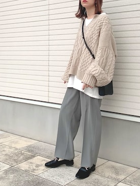 「archives e'pice（アルシーヴエピス）のアイテム」を使った、紗衣さん（レディース・158cm）の冬コーディネート