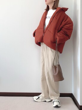 「Chaco closet（チャコ クローゼット）のアイテム（ジャケット/アウター）」を使った、紗衣さん（レディース・158cm）の冬コーディネート