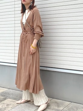 「apres jour mignon（アプレジュールミニョン）のアイテム（アクセサリー）」を使った、紗衣さん（レディース・158cm）の春コーディネート