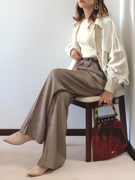 「DHOLIC（ディーホリック）のアイテム（その他アウター）」を使った、紗衣さん（レディース・158cm）の春コーディネート