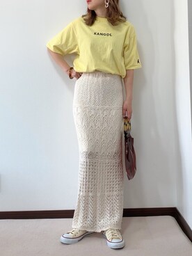 紗衣さん(レディース・158cm)の春コーディネート