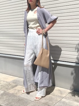 紗衣さん（レディース・158cm）の春コーディネート