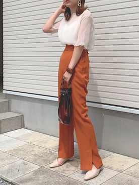 紗衣さん(レディース・158cm)の春コーディネート