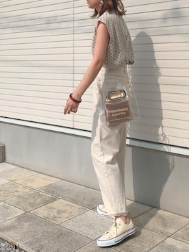 「apres jour mignon（アプレジュールミニョン）のアイテム（アクセサリー）」を使った、紗衣さん（レディース・158cm）の夏コーディネート