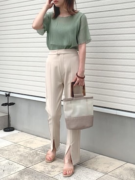 紗衣さん（レディース・158cm）の夏コーディネート