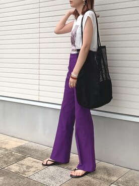 「classicalelf（クラシカルエルフ）のアイテム（バッグ）」を使った、紗衣さん（レディース・158cm）の夏コーディネート