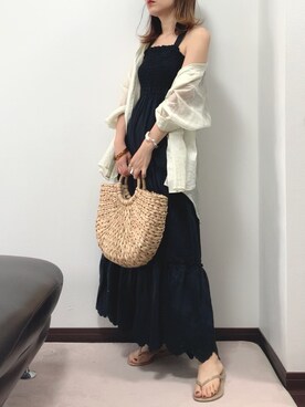 紗衣さん（レディース・158cm）の夏コーディネート