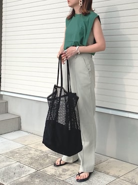 「classicalelf（クラシカルエルフ）のアイテム（バッグ）」を使った、紗衣さん（レディース・158cm）の夏コーディネート