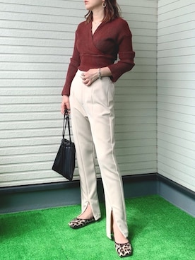 紗衣さん（レディース・158cm）の秋コーディネート