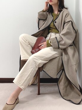 「apres jour（アプレジュール）のアイテム（パンツ）」を使った、紗衣さん（レディース・158cm）の秋コーディネート