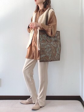 紗衣さん(レディース・158cm)の秋コーディネート