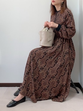「GUSCIO（グッシオ）のアイテム」を使った、紗衣さん（レディース・158cm）の冬コーディネート