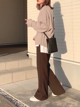 紗衣さん（レディース・158cm）の冬コーディネート