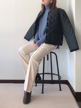 「archives（アルシーヴ）のアイテム（パンツ）」を使った、紗衣さん（レディース・158cm）の冬コーディネート