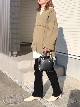 「アンブルネージュ」｜「アイテム（ブーツ）」を使った、紗衣さん（レディース・158cm）の冬コーディネート