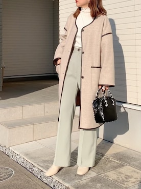 紗衣さん（レディース・158cm）の冬コーディネート