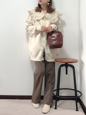 紗衣さん（レディース・158cm）の冬コーディネート