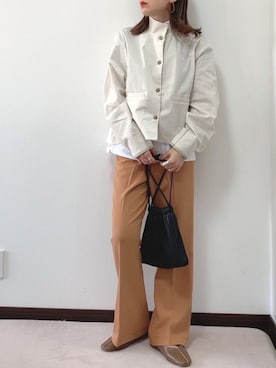 「select MOCA（セレクトモカ）のアイテム（その他アウター）」を使った、紗衣さん（レディース・158cm）の冬コーディネート