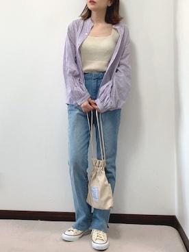 紗衣さん（レディース・158cm）の春コーディネート