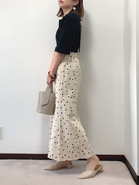 「GUSCIO（グッシオ）のアイテム」を使った、紗衣さん（レディース・158cm）の春コーディネート