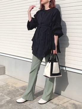 紗衣さん（レディース・158cm）の春コーディネート