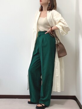 「Chillfar（チルファー）のアイテム（ワンピース/ドレス）」を使った、紗衣さん（レディース・158cm）の春コーディネート