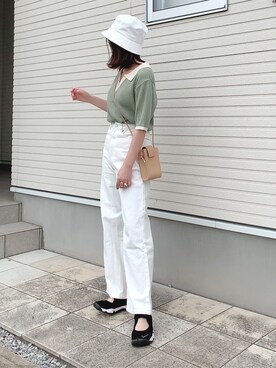 紗衣さん（レディース・158cm）の春コーディネート