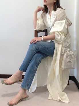 「Chillfar（チルファー）のアイテム（ワンピース/ドレス）」を使った、紗衣さん（レディース・158cm）の春コーディネート