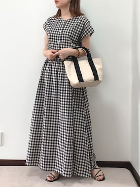 「URBAN RESEARCH Sonny Label（アーバンリサーチサニーレーベル）のアイテム（ワンピース/ドレス）」を使った、紗衣さん（レディース・158cm）の春コーディネート