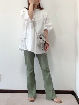 紗衣さん（レディース・158cm）の春コーディネート