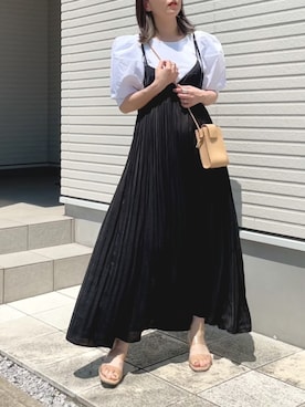 「DHOLIC STYLE（ディーホリックスタイル）のアイテム」を使った、紗衣さん（レディース・158cm）の夏コーディネート