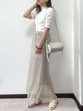 紗衣さん（レディース・158cm）の夏コーディネート