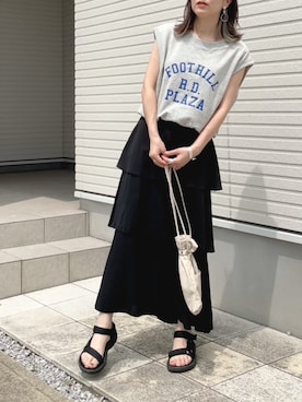 紗衣さん（レディース・158cm）の夏コーディネート