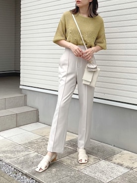 「PROPORTION BODY DRESSING（プロポーションボディドレッシング）のアイテム」を使った、紗衣さん（レディース・158cm）の夏コーディネート