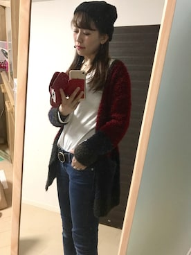 「3coins（3coins）のアイテム（帽子）」を使った、natsumi＊さん（レディース・165cm）の秋コーディネート