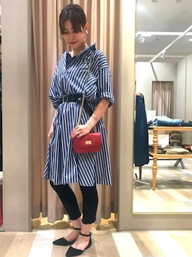 「アイテム（レギンス/スパッツ）」を使った、natsumi＊さん（レディース・165cm）の夏コーディネート