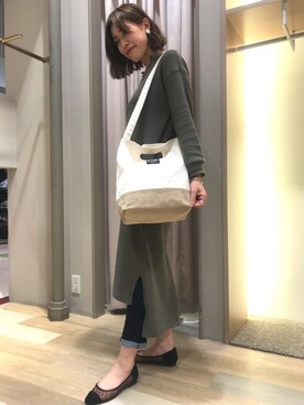 「着まわしコーデ」｜「アイテム（アクセサリー）」を使った、natsumi＊さん（レディース・165cm）の夏コーディネート