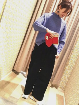 「ミックスコーデ」｜「アイテム（パンツ）」を使った、natsumi＊さん（レディース・165cm）の秋コーディネート
