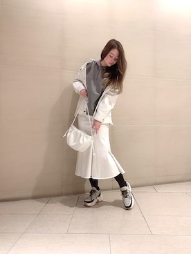「154cmコーデ」｜「アイテム（デニムジャケット）」を使った、bl_erinaさん（レディース・154cm）の冬コーディネート