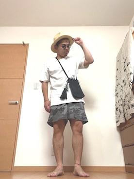 「yorozu（ヨロズ）のアイテム（財布/小物）」を使った、hi60noriさん（メンズ・163cm）の秋コーディネート
