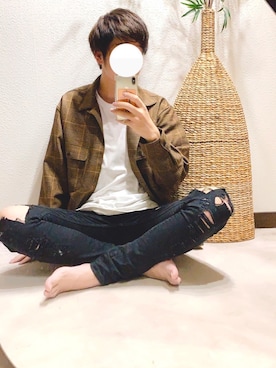 「Burner（バーナー）のアイテム（パンツ）」を使った、SODYさん（メンズ・178cm）の秋コーディネート